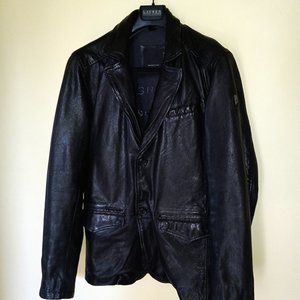 Mauritius Leather BASIE Blazer, black size S